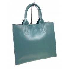 На фото 3 - Женская сумка из натуральной кожи, цвет бирюзовый