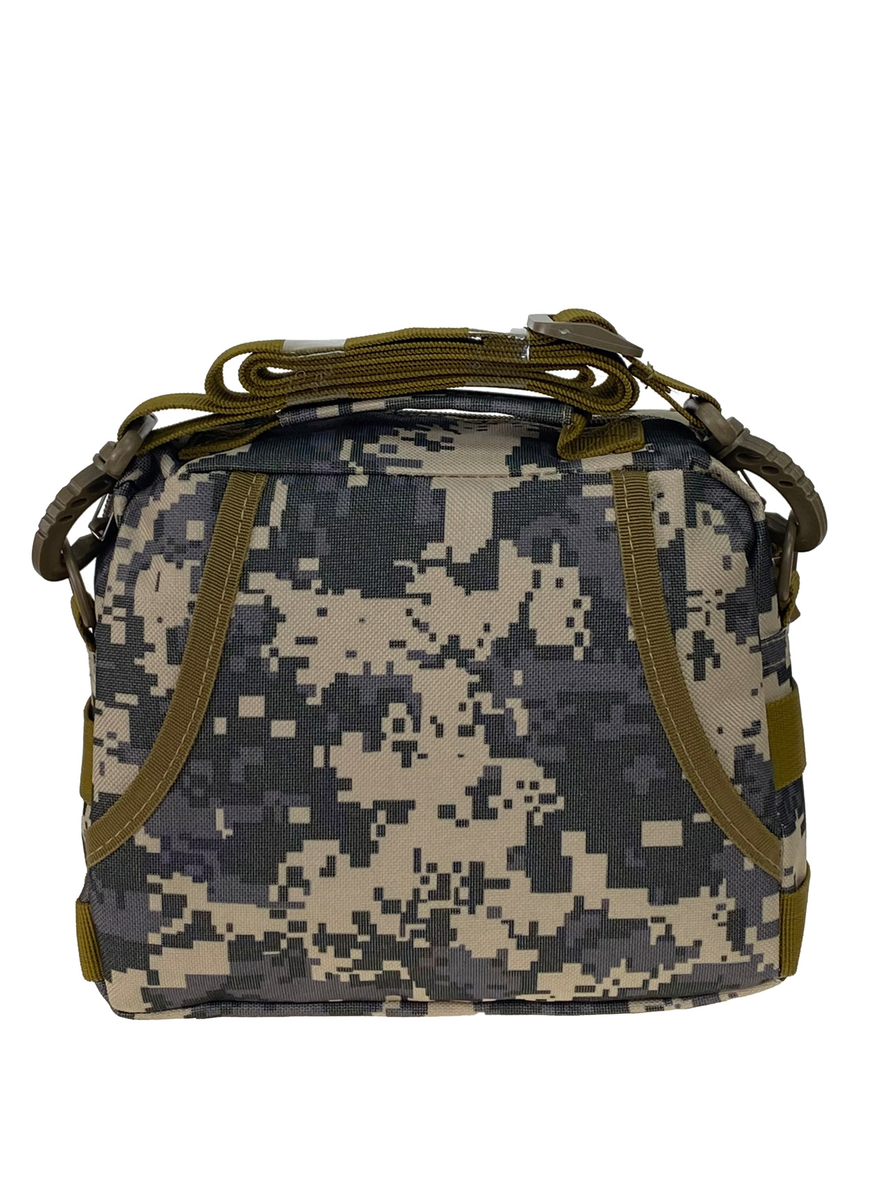 На фото 2 - Мужская  сумка из текстиля, мультицвет