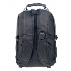На фото 2 - Мужской  рюкзак из текстиля ,цвет черный/серый