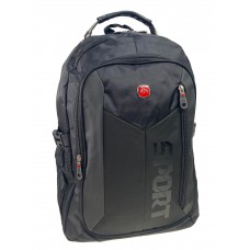 На фото 1 - Мужской  рюкзак из текстиля ,цвет черный/серый