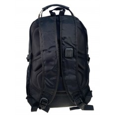 На фото 2 - Мужской  рюкзак из текстиля ,цвет черный/серый