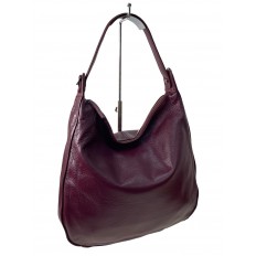 На фото 3 - Женская сумка  из натуральной кожи, цвет фиолетовый