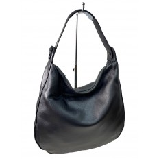 На фото 3 - Женская сумка  из натуральной кожи, цвет серый металлик