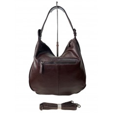 На фото 2 - Женская сумка  из натуральной кожи, цвет шоколад