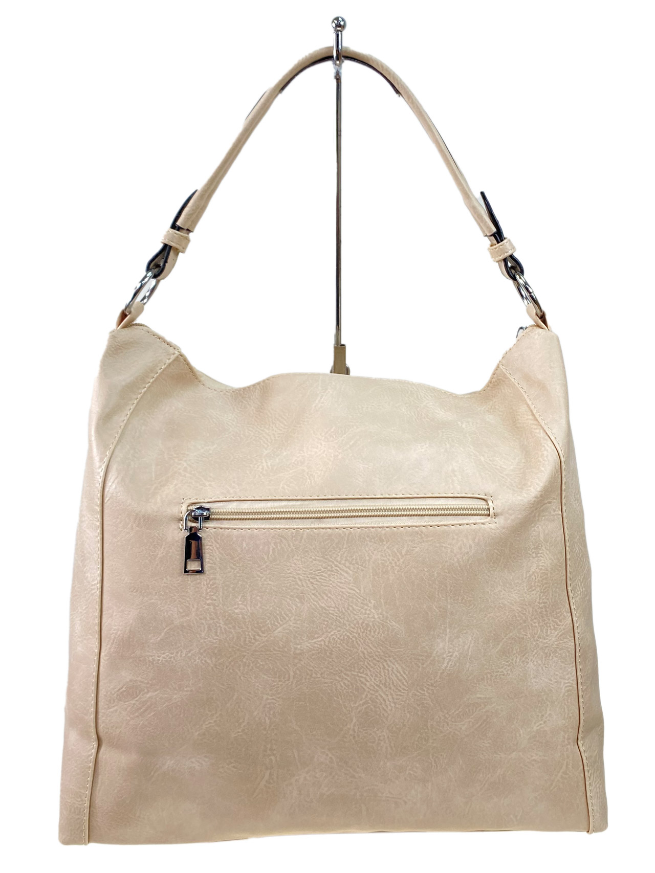 На фото 2 - Женская сумка  из искусственной кожи, цвет молочный