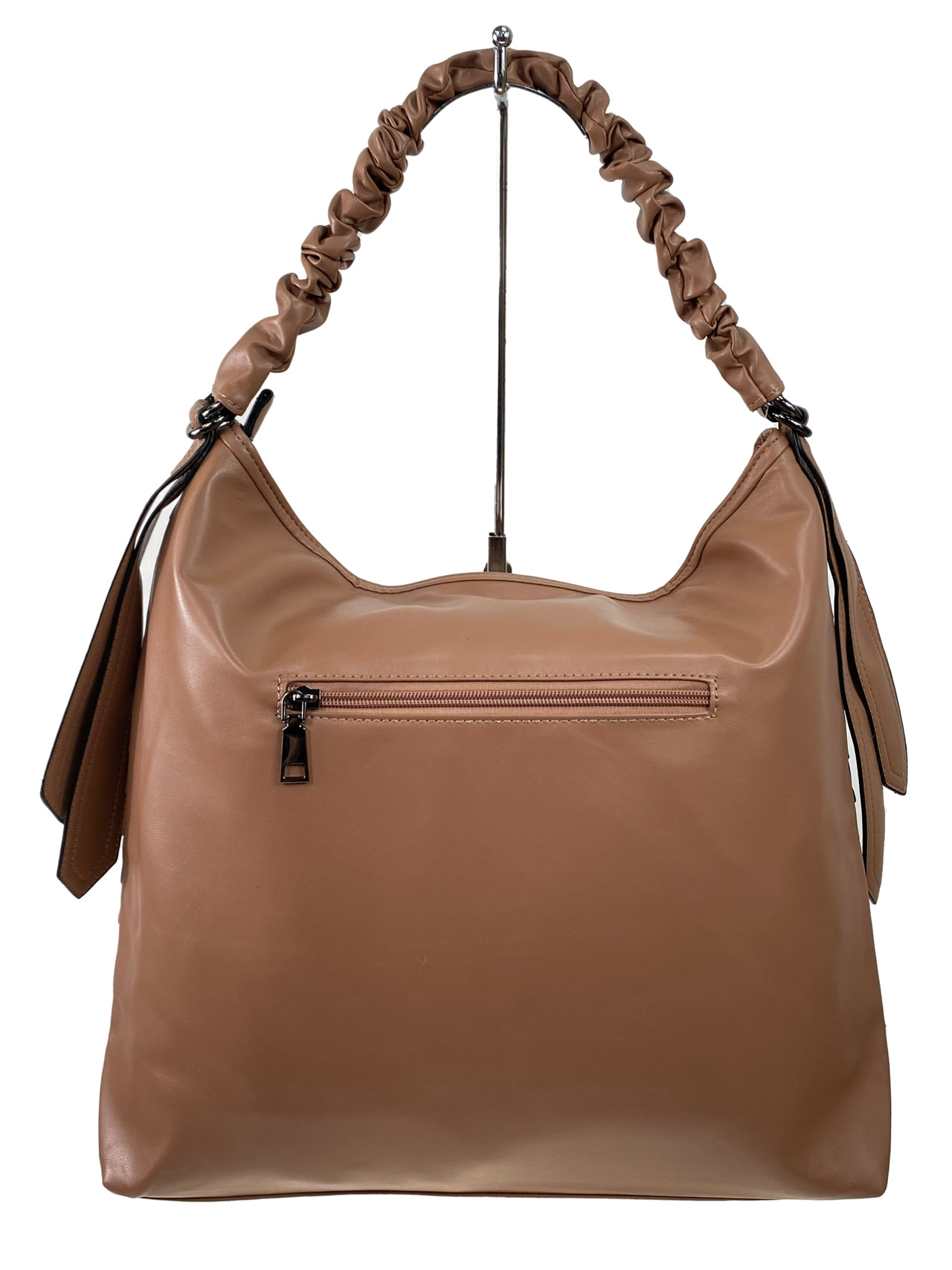 На фото 2 - Женская сумка  из искусственной кожи, цвет коричневый