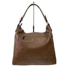 На фото 2 - Женская сумка  из искусственной кожи, цвет коричневый