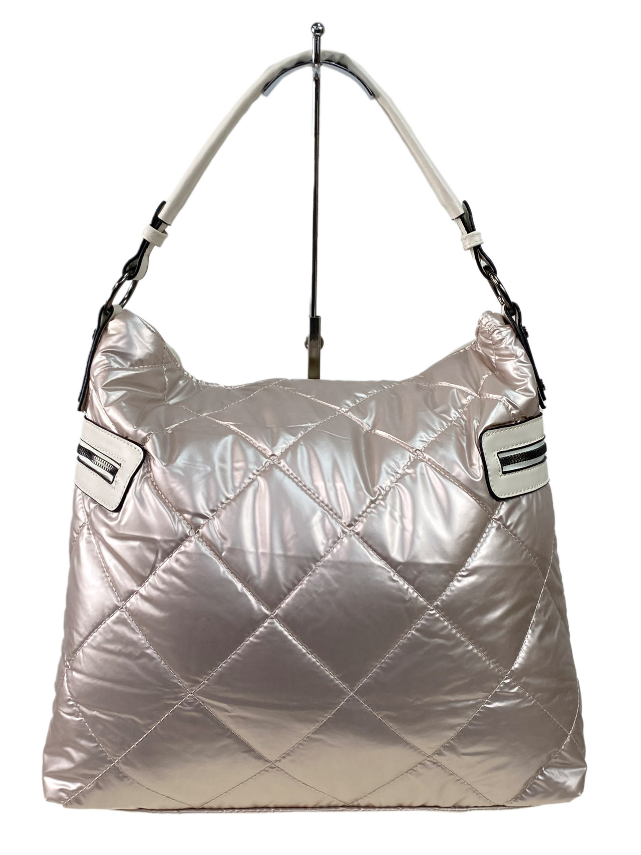 На фото 2 - Женская сумка  из водоотталкивающей ткани, цвет молочный
