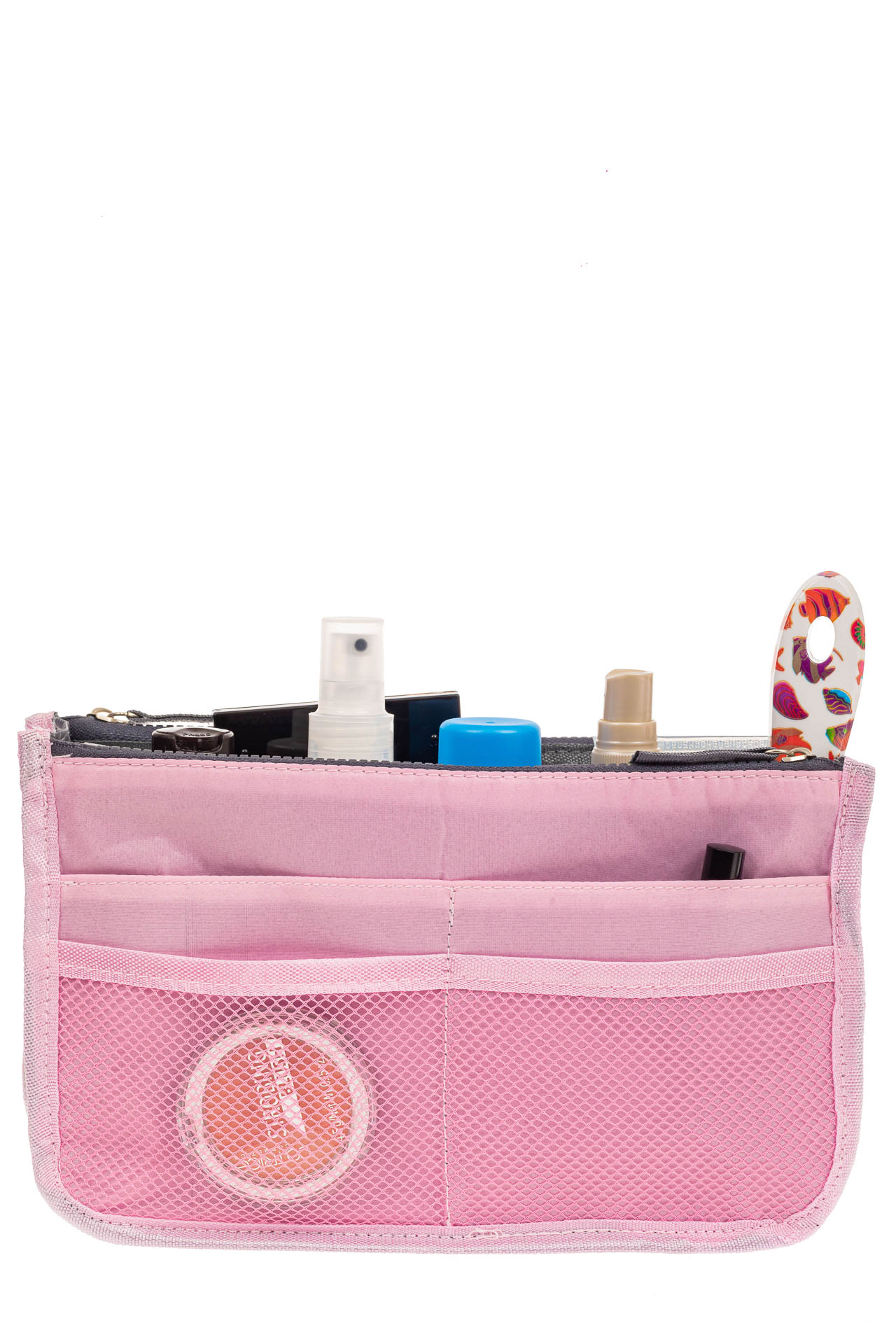 На фото 3 - Вкладыш органайзер из текстиля, цвет розовый