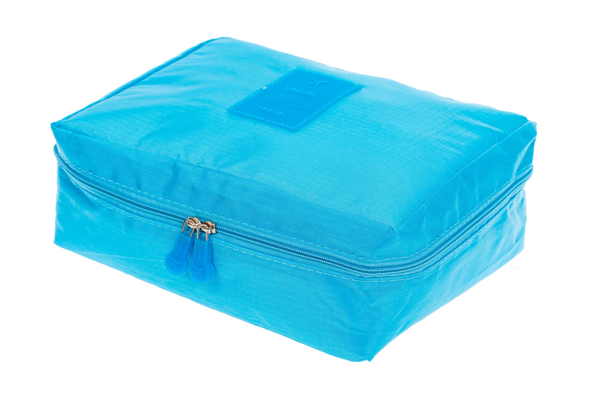 На фото 1 - Дорожная сумка-косметичка multi pouch, цвет голубой