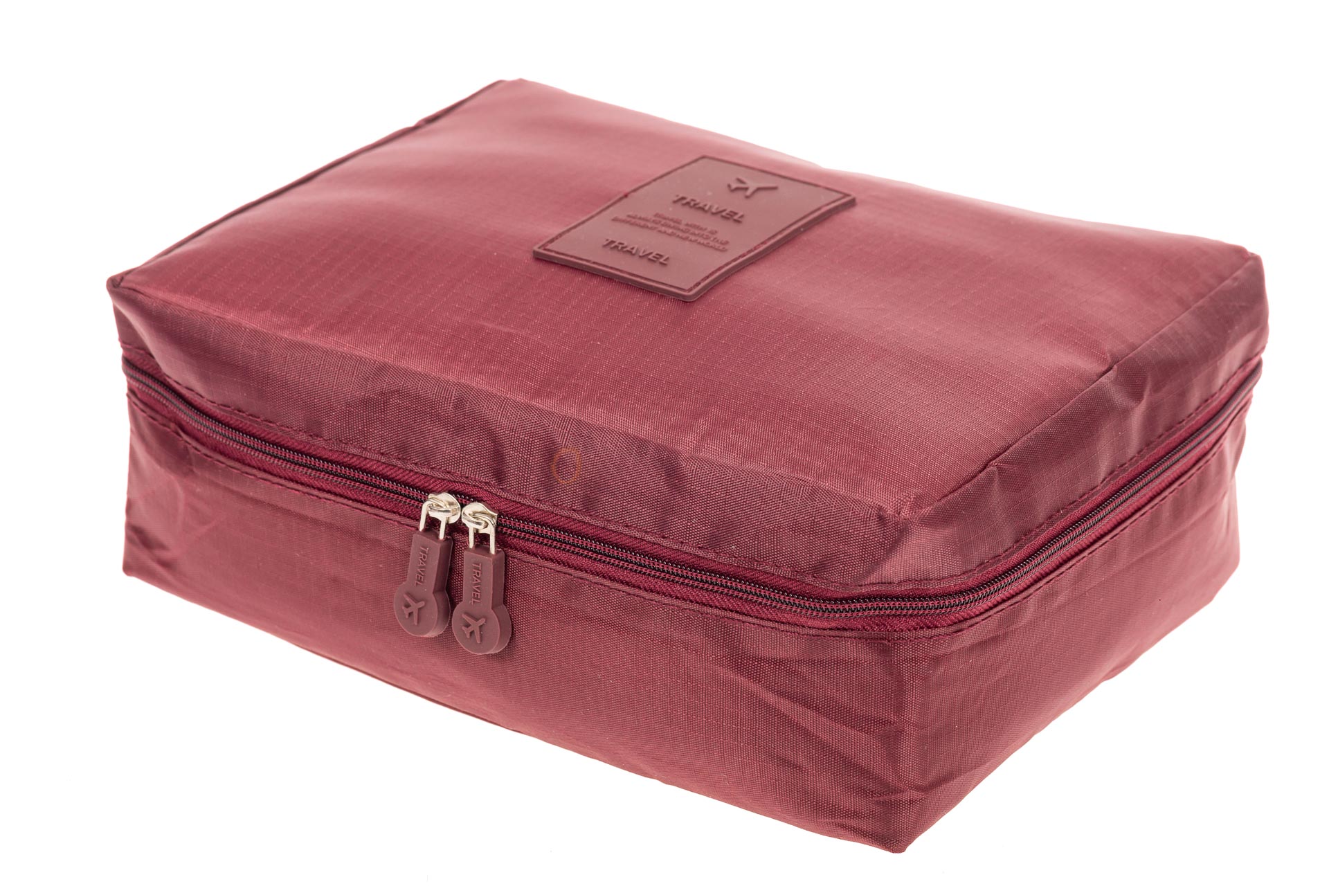 На фото 1 - Дорожная сумка-косметичка multi pouch, цвет бордовый
