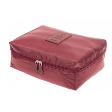 На фото 1 - Дорожная сумка-косметичка multi pouch, цвет бордовый