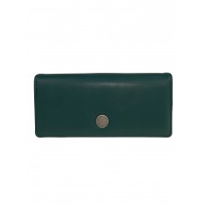 На фото 1 - Женское портмоне из искусственной кожи, цвет зелёный