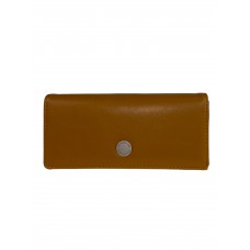 На фото 1 - Женское портмоне из искусственной кожи, цвет охра