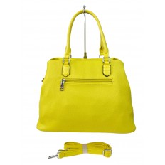 На фото 3 - Женская сумка из искусственной кожи, цвет желтый