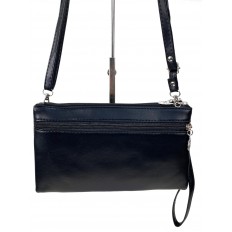 На фото 3 - Женская сумка клатч из искусственной кожи, цвет черный