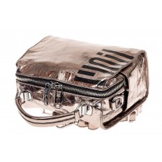 На фото 3 - Сумка-рюкзак из искусственной кожи, цвет серебро