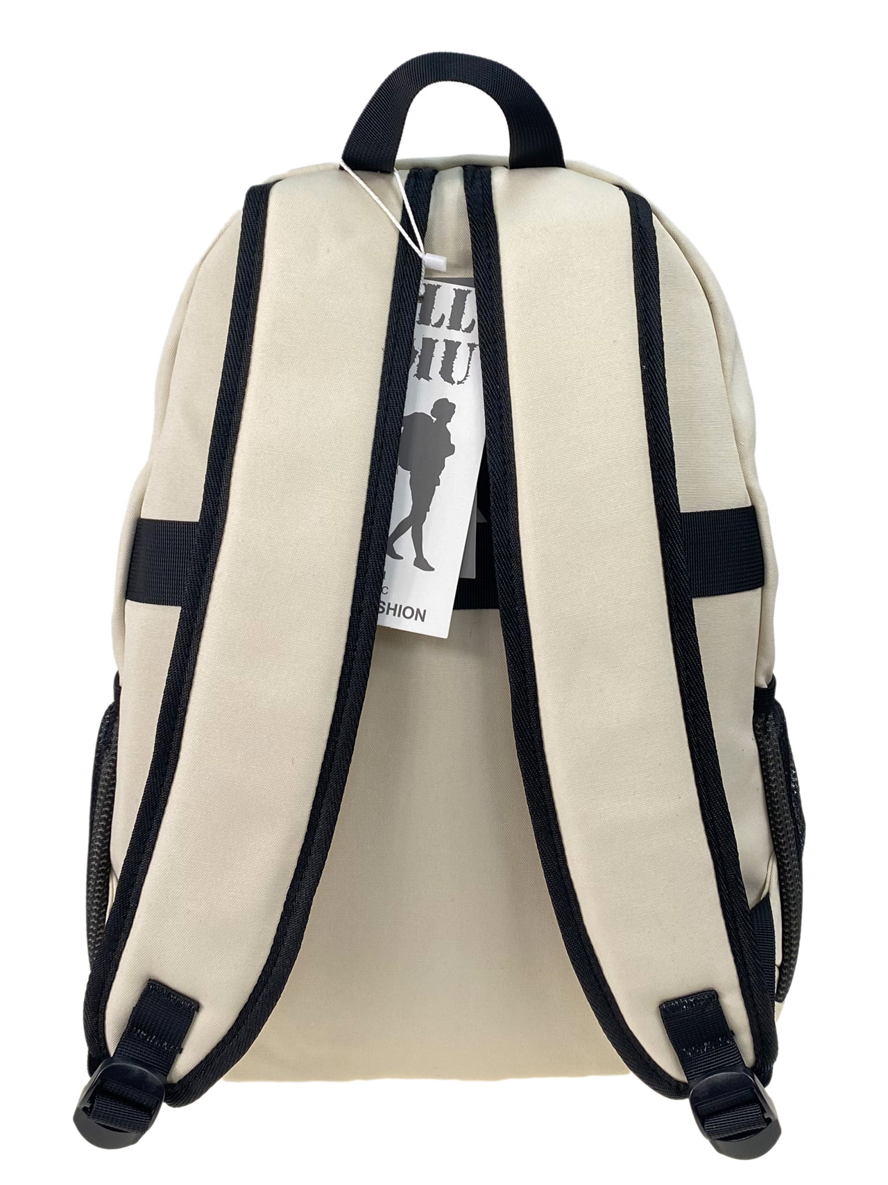 На фото 2 - Молодежный рюкзак из  водоотталкивающей ткани, цвет молочный