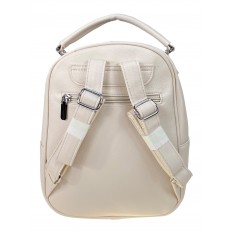 На фото 2 - Женский рюкзак из искусственной кожи, цвет молочный