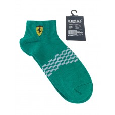 На фото 1 - Хлопковые мужские носки с надписью, цвет зеленый