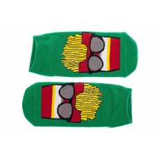 На фото 1 - Носки молодёжные с принтом "Вкусняшка", цвет зелёный