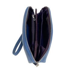 На фото 2 - Женский кошелёк  из натуральной кожи, цвет голубой