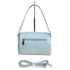 На фото 2 - Женская сумка из искусственной кожи, цвет голубой