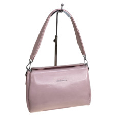 На фото 1 - Женская сумка из искусственной кожи, цвет светло розовый