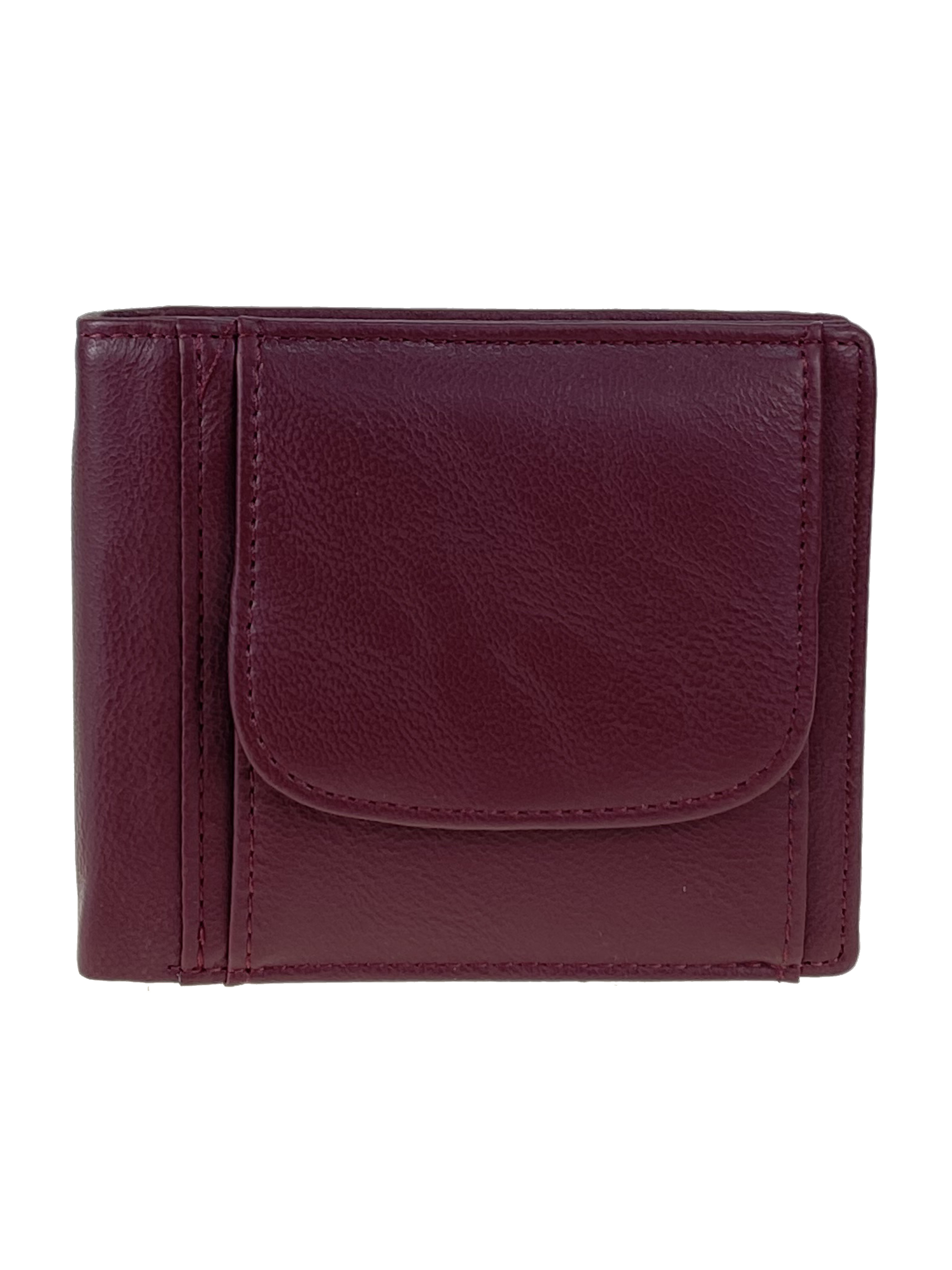 На фото 1 - Женский кошелёк из искусственной кожи, цвет  бордо
