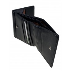На фото 2 - Женский кошелёк из искусственной кожи, цвет черный