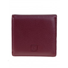 На фото 1 - Женский кошелёк из искусственной кожи, цвет  бордо