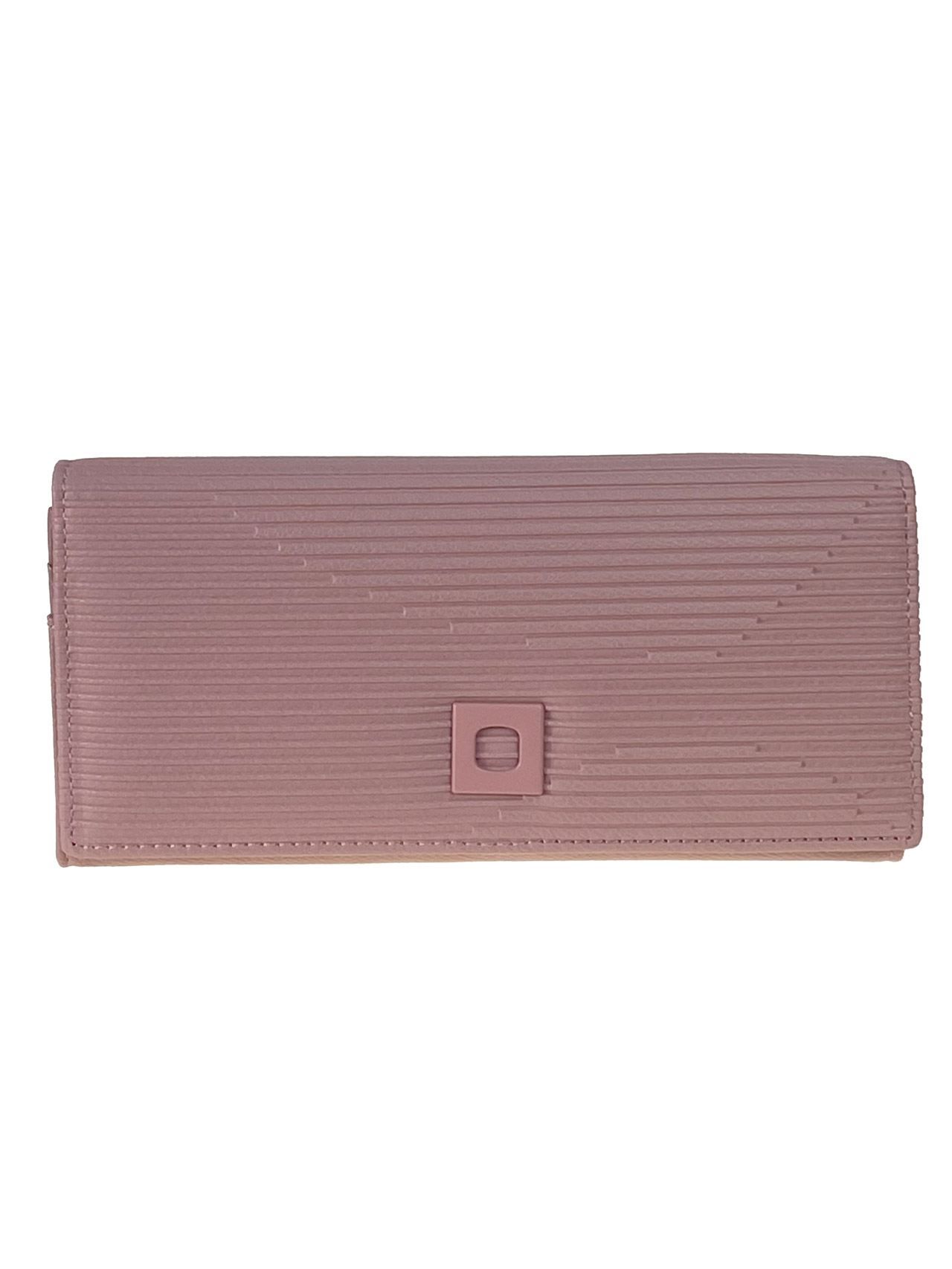 На фото 1 - Женское портмоне из искусственной кожи, цвет розовый