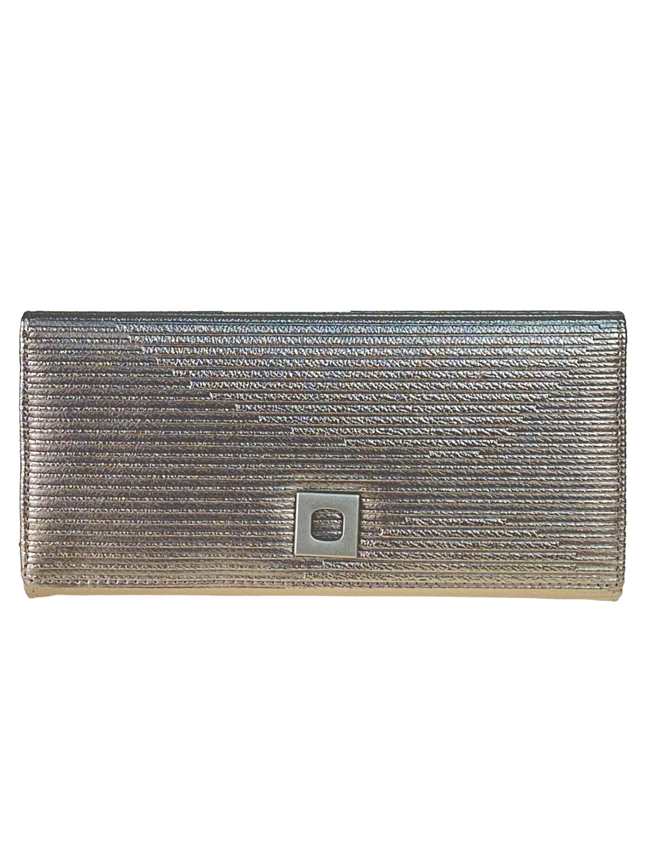На фото 1 - Женское портмоне из искусственной кожи, цвет серебро