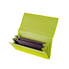 На фото 2 - Женское портмоне из искусственной кожи, цвет оливковый