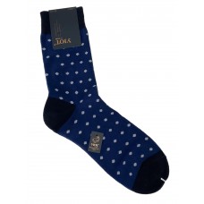 На фото 1 - Мужские хлопковые носки в горошек, цвет тёмно-синий