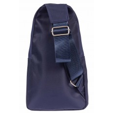 На фото 3 - Молодёжная сумка-слинг из текстиля, цвет тёмно-синий