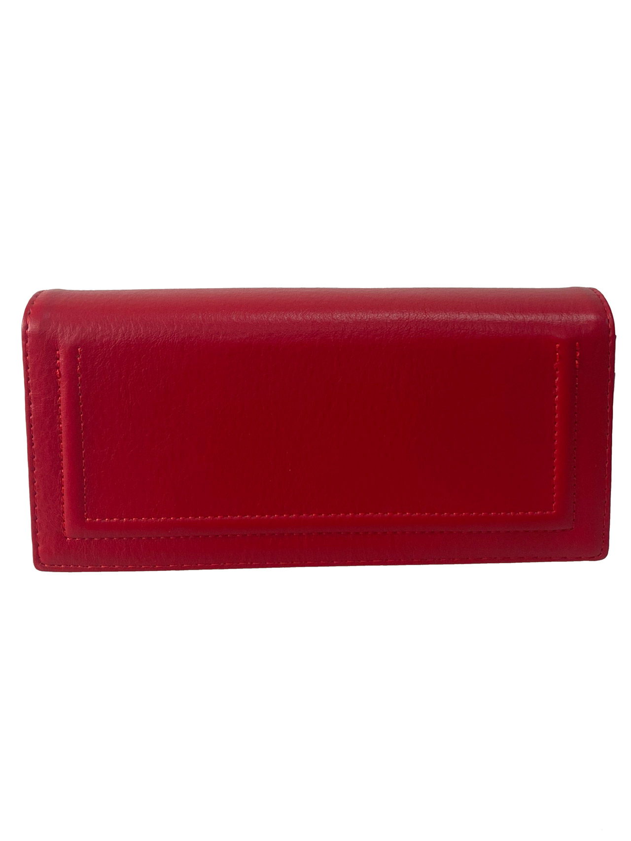 На фото 1 -  Женское портмоне из мягкой искусственной кожи,  цвет красный