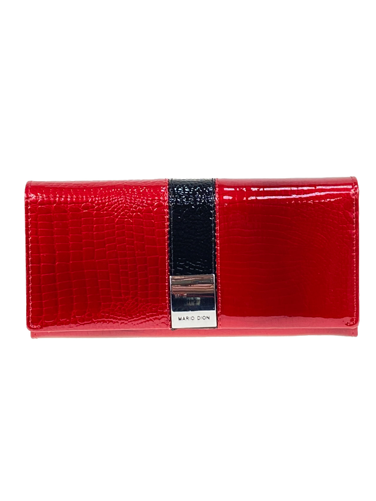 На фото 1 - Женское портмоне из натуральной кожи, цвет красный