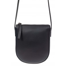 На фото 2 - Женская сумочка saddle из натуральной кожи, цвет чёрный