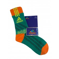 На фото 1 - Высокие спортивные носки c принтом, цвет зелёный