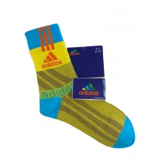 На фото 1 - Высокие спортивные носки c принтом, цвет жёлтый