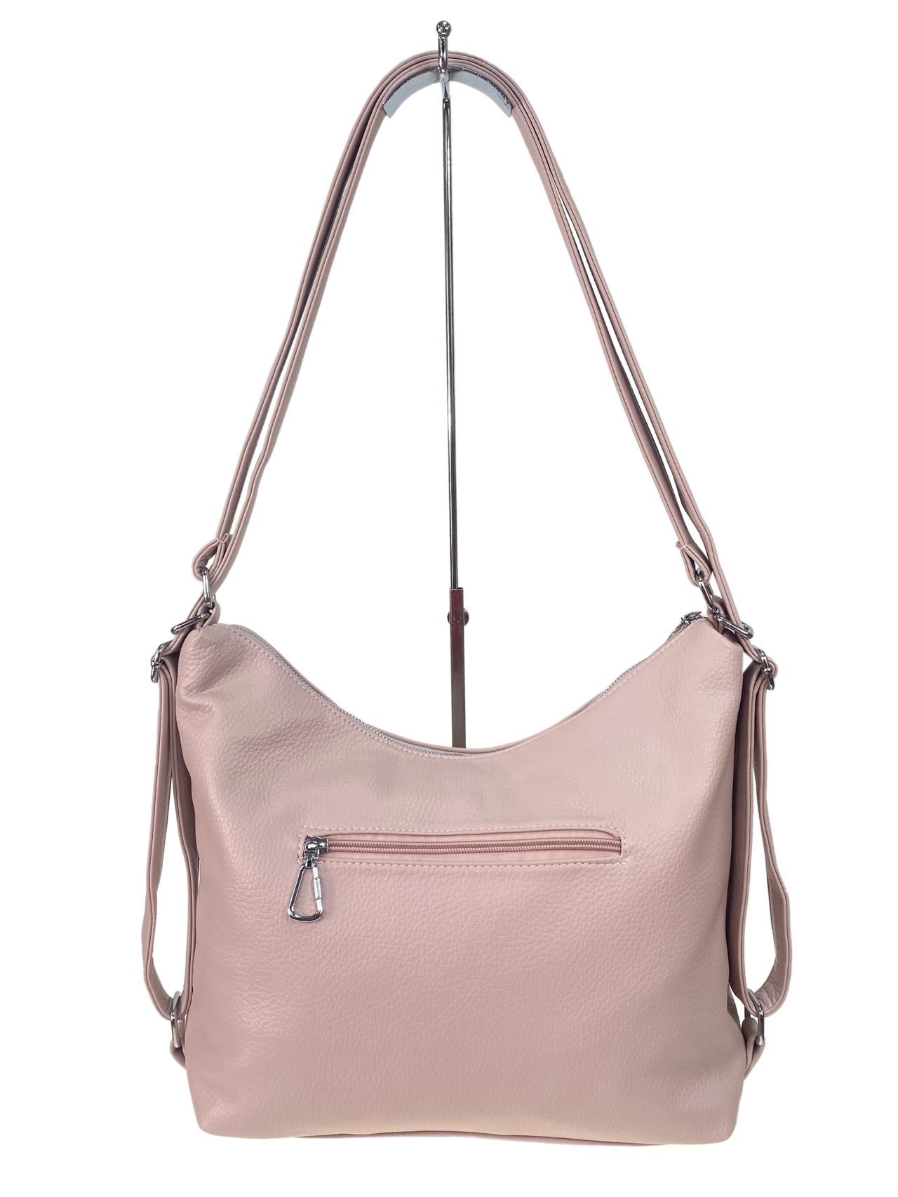 На фото 3 - Женская сумка из искусственной кожи, цвет розовый