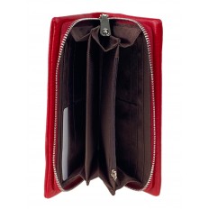 На фото 2 - Женское  портмоне из искусственной кожи, цвет красный
