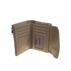 На фото 2 - Женский кошелёк  из натуральной кожи, цвет хаки