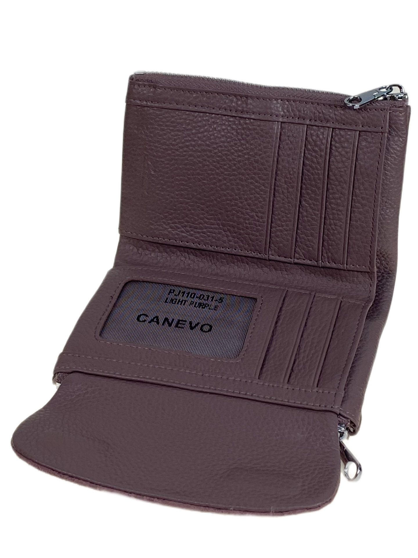 На фото 2 - Женский кошелёк  из натуральной кожи, цвет нежно фиолетовый