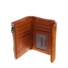 На фото 2 - Женский кошелёк  из натуральной кожи, цвет коричневый