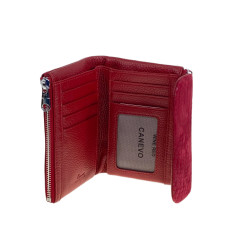 На фото 2 - Женский кошелёк  из натуральной кожи, цвет бордовый