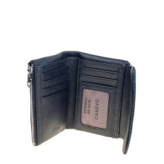 На фото 2 - Женский кошелёк  из натуральной кожи, цвет черный