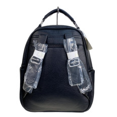 На фото 2 - Женский рюкзак из искусственной кожи, цвет черный