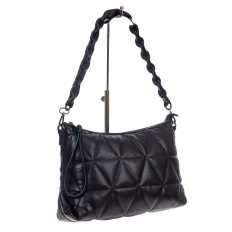 На фото 3 - Женская сумка из искусственной кожи, цвет черный